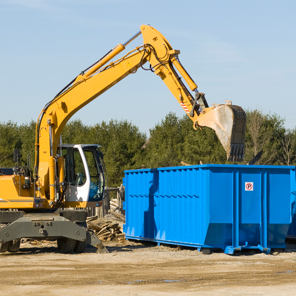 are there any restrictions on where a residential dumpster can be placed in Burr Ridge Illinois